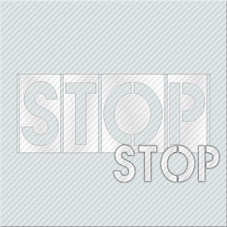 STENCIL STOP ΑΠΟΤΥΠΩΣΗ ΣΗΜΑΤΟΣ ΣΕ ΕΠΙΦΑΝΕΙΕΣ(ΕΔΑΦΟΣ,ΤΟΙΧΟΣ)