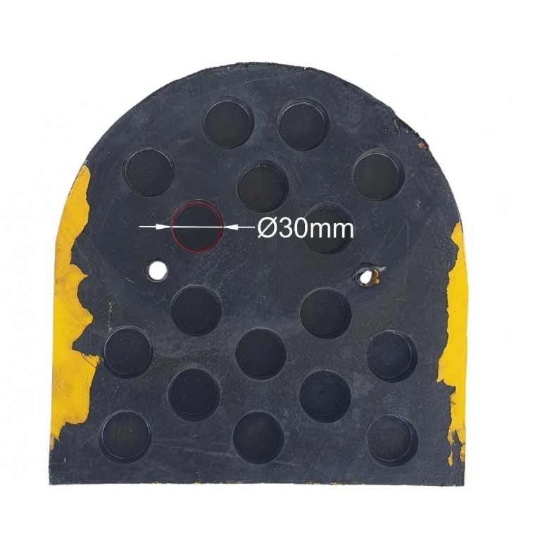 ΣΑΜΑΡΑΚΙ ΔΡΟΜΟΥ PARK-DH-210-EY Ακραίο κομμάτι κίτρινο / μαύρο