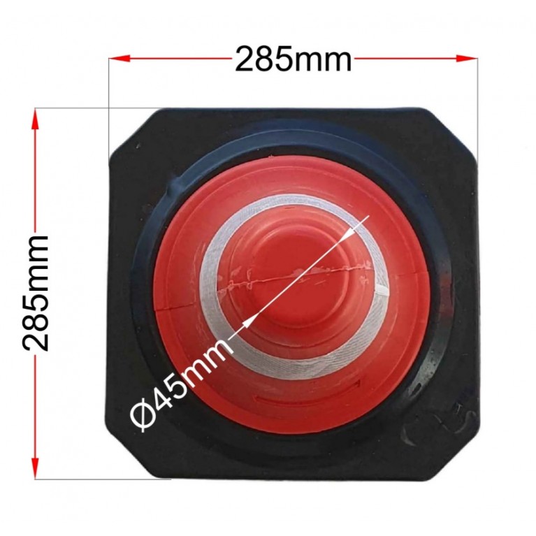 ΠΛΑΣΤΙΚΟΣ ΚΩΝΟΣ 50cm  ΜΕ ΒΑΡΙΑ ΛΑΣΤΙΧΕΝΙΑ ΒΑΣΗ