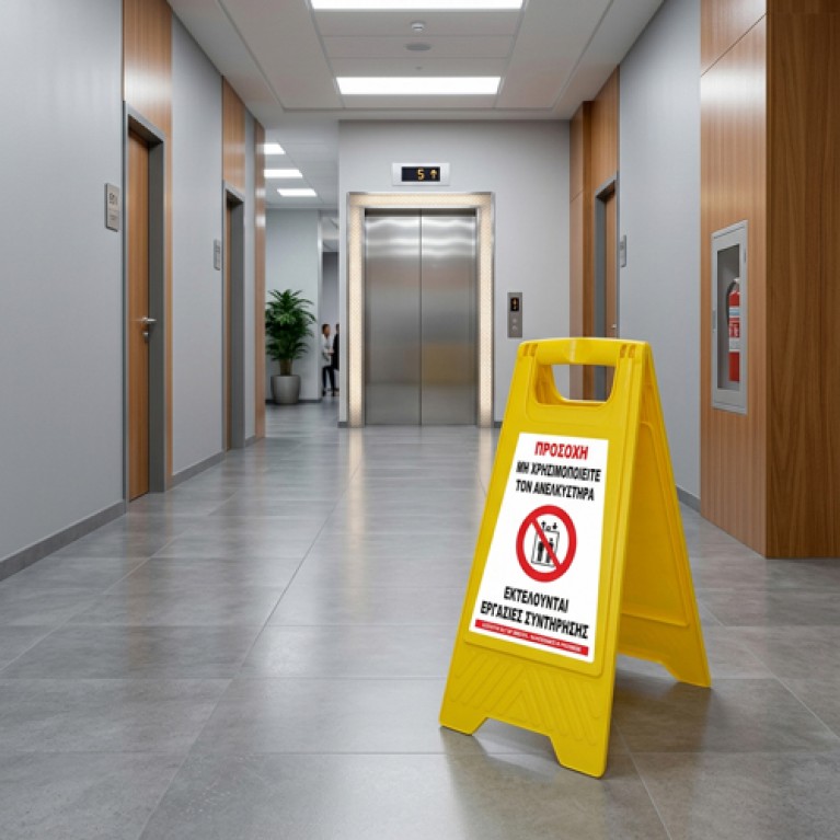 ΠΛΑΣΤΙΚΗ ΠΙΝΑΚΙΔΑ ΤΥΠΟΥ Λ  - ΠΡΟΣΟΧΗ ΜΗΝ ΧΡΗΣΙΜΟΠΟΙΕΙΤΑΙ ΤΟΝ ΑΝΕΚΛΥΣΤΗΡΑ