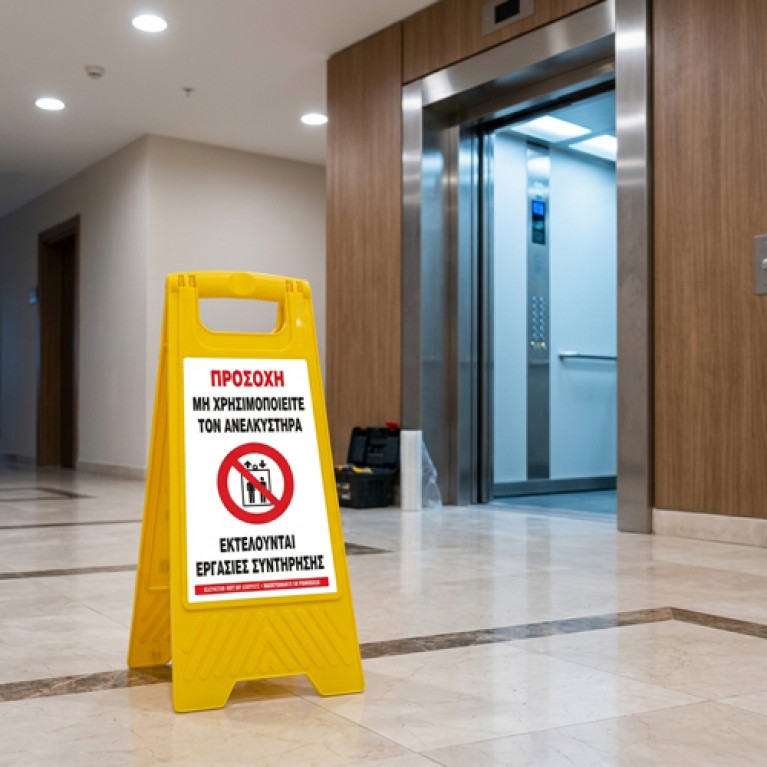 ΠΛΑΣΤΙΚΗ ΠΙΝΑΚΙΔΑ ΤΥΠΟΥ Λ  - ΠΡΟΣΟΧΗ ΜΗΝ ΧΡΗΣΙΜΟΠΟΙΕΙΤΑΙ ΤΟΝ ΑΝΕΚΛΥΣΤΗΡΑ