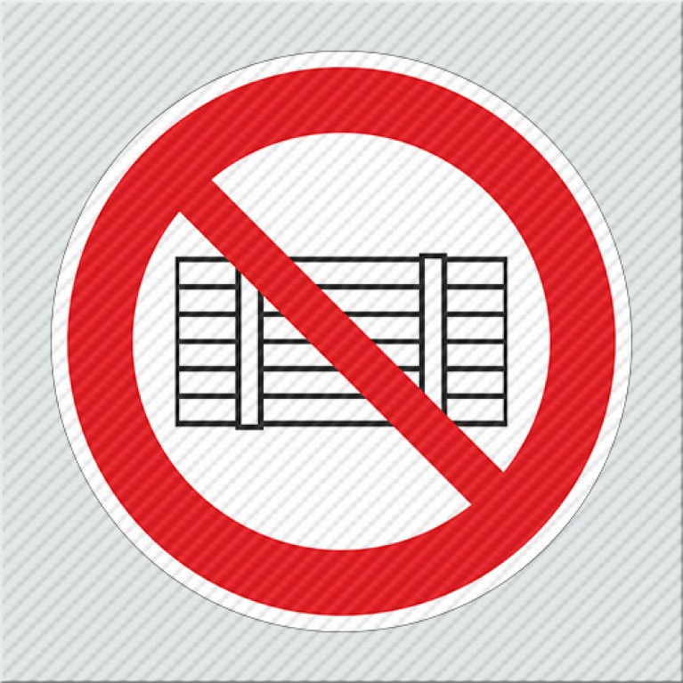 ΑΠΑΓΟΡΕΥΕΤΑΙ Η ΤΟΠΟΘΕΤΗΣΗ ΦΟΡΤΙΩΝ / NO LOADING ALLOWED