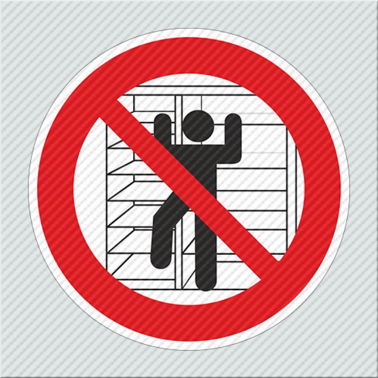 ΑΠΑΓΟΡΕΥΕΤΑΙ Η ΑΝΑΡΡΙΧΗΣΗ / No CLIMBING ALLOWED