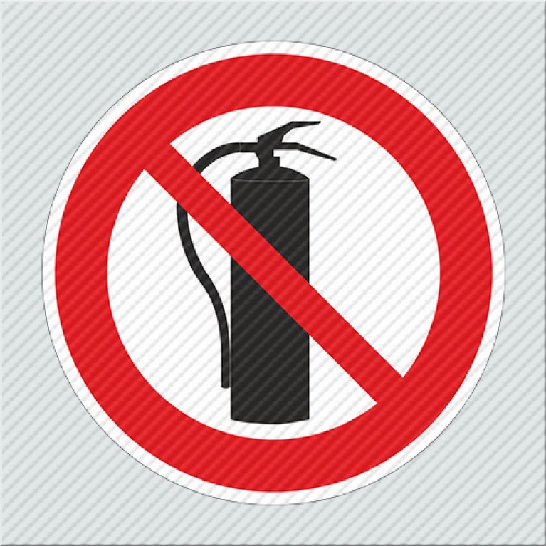 ΑΠΑΓΟΡΕΥΕΤΑΙ Η ΧΡΗΣΗ ΠΥΡΟΣΒΕΣΤΗΡΑ/ USE OF FIRE EXTINGUISHERS PROHIBITED 
