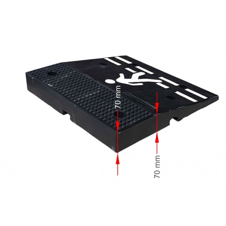 ΕΛΑΣΤΙΚΗ ΡΑΜΠΑ ΠΕΖΟΔΡΟΜΙΟΥ ΜΕΣΑΙΟ ΚΟΜΜΑΤΙ  7 cm 