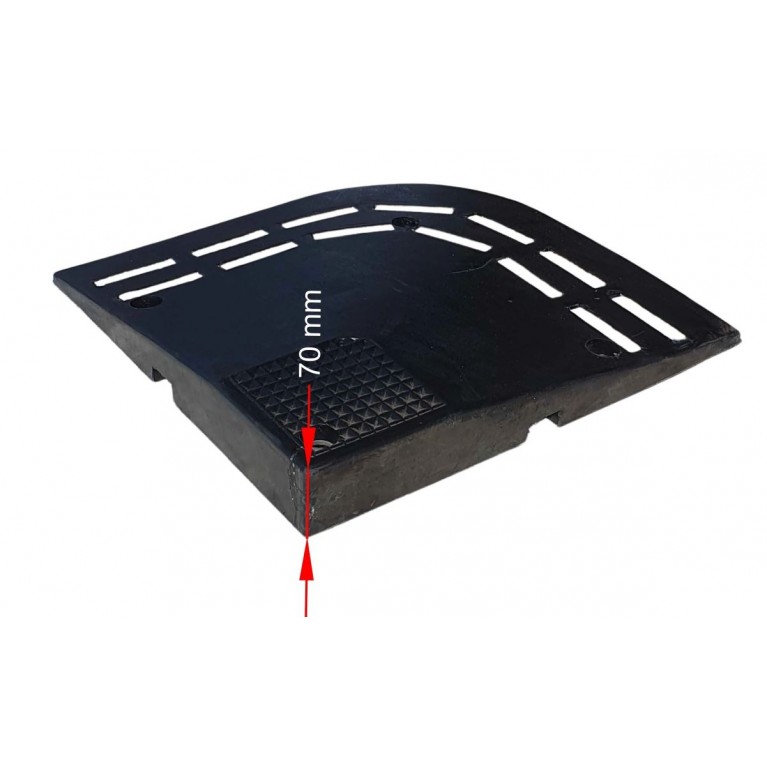 ΕΛΑΣΤΙΚΗ ΡΑΜΠΑ ΠΕΖΟΔΡΟΜΙΟΥ ΑΚΡΙΑΝΟ  ΚΟΜΜΑΤΙ  7 cm 