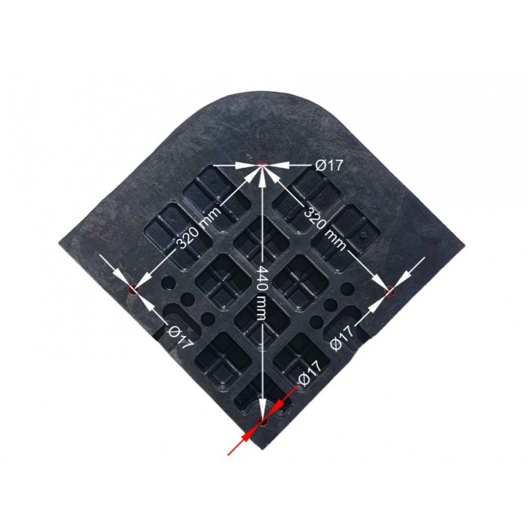 ΕΛΑΣΤΙΚΗ ΡΑΜΠΑ ΠΕΖΟΔΡΟΜΙΟΥ ΑΚΡΙΑΝΟ  ΚΟΜΜΑΤΙ  7 cm 