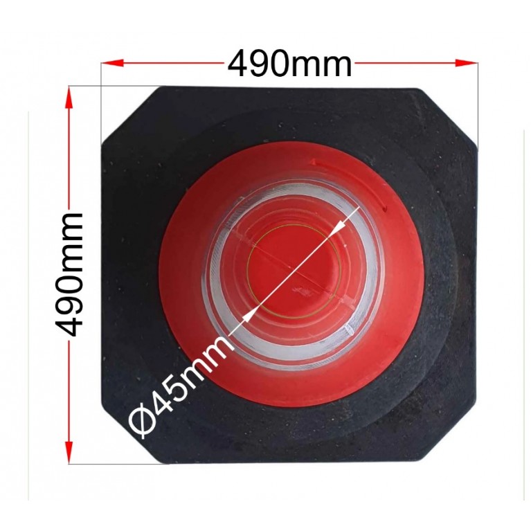 ΠΛΑΣΤΙΚΟΣ ΚΩΝΟΣ 50cm  ΜΕ ΒΑΡΙΑ ΛΑΣΤΙΧΕΝΙΑ ΒΑΣΗ