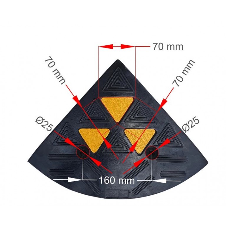 ΡΑΜΠΑ ΠΕΖΟΔΡΟΜΙΟΥ ΕΛΑΣΤΙΚΗ ΧΡΩΜΑΤΙΣΤΗ ΑΚΡΙΑΝΟ ΤΜΗΜΑ 15 cm