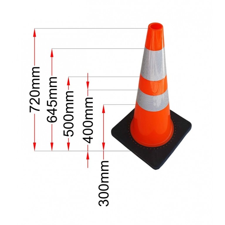 ΕΛΑΣΤΙΚΟΣ ΚΩΝΟΣ ΚΥΚΛΟΦΟΡΙΑΣ 70 cm από PVC