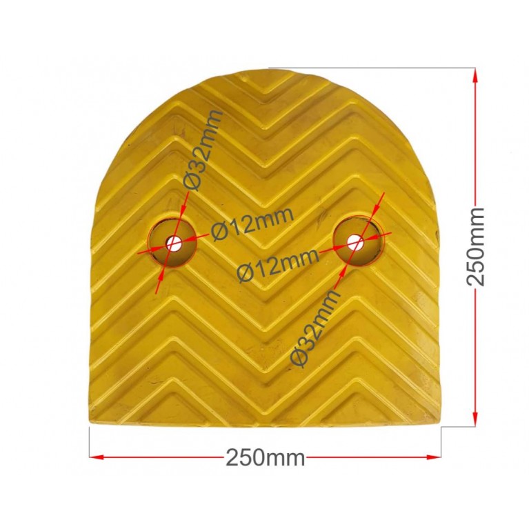 ΣΑΜΑΡΑΚΙ ΔΡΟΜΟΥ PARK-DH-210-EY Ακραίο κομμάτι κίτρινο / μαύρο