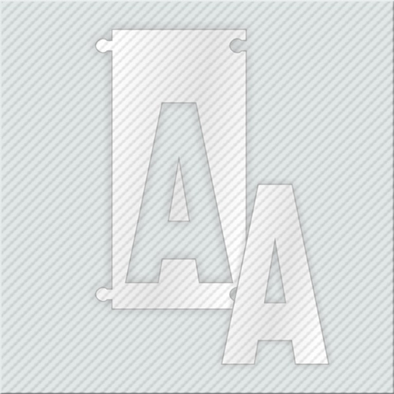 ΓΡΑΜΜΑ Α ΑΠΟ PLEXIGLASS ΛΕΥΚΟ ΓΑΛΑΚΤΕΡΟ 5cm ΓΙΑ ΠΙΝΑΚΙΔΕΣ ΟΔΩΝ