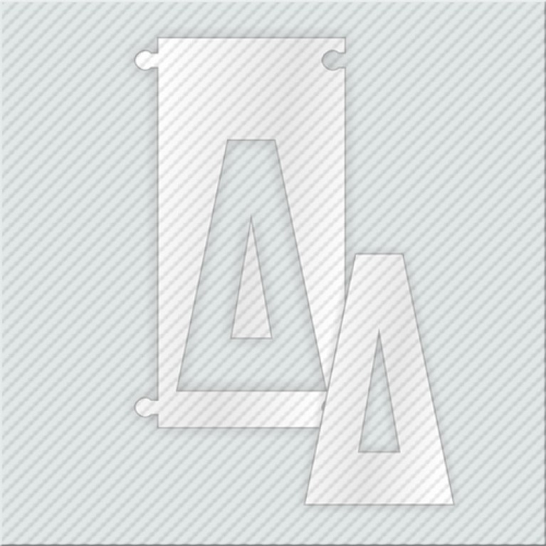 ΓΡΑΜΜΑ Δ ΑΠΟ PLEXIGLASS ΛΕΥΚΟ ΓΑΛΑΚΤΕΡΟ 5cm ΓΙΑ ΠΙΝΑΚΙΔΕΣ ΟΔΩΝ