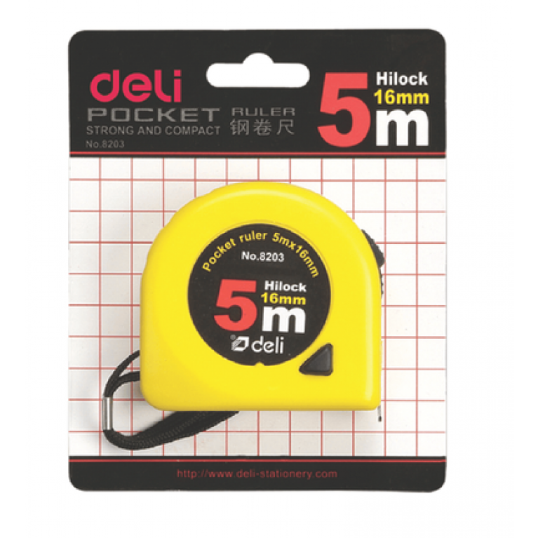 DELI ΜΕΤΡΟΤΑΙΝΙΑ ΑΤΣΑΛΙΝΗ 5mx16mm