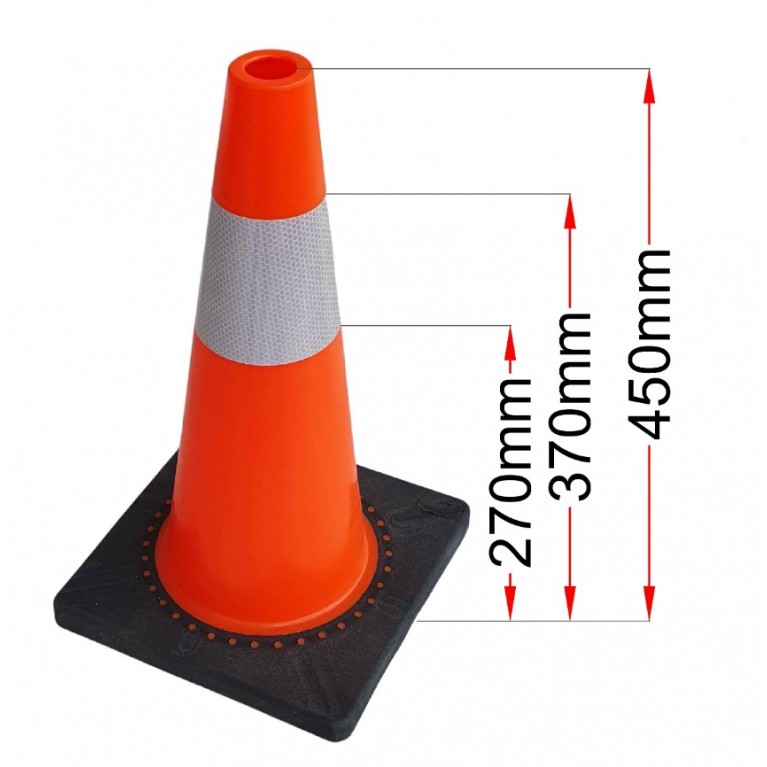 ΕΛΑΣΤΙΚΟΣ ΚΩΝΟΣ ΚΥΚΛΟΦΟΡΙΑΣ 45 cm από PVC