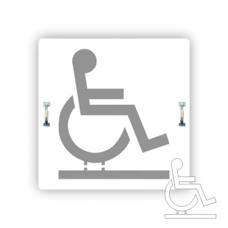 STENCIL ΑΜΕΑ  ΑΠΟΤΥΠΩΣΗ ΣΗΜΑΤΟΣ ΣΕ ΕΠΙΦΑΝΕΙΕΣ(ΕΔΑΦΟΣ,ΤΟΙΧΟΣ)