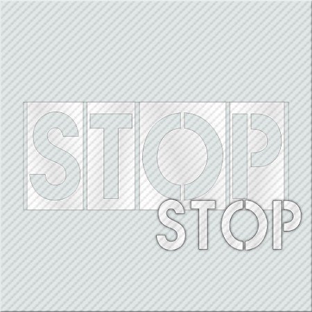 STENCIL STOP ΑΠΟΤΥΠΩΣΗ ΣΗΜΑΤΟΣ ΣΕ ΕΠΙΦΑΝΕΙΕΣ(ΕΔΑΦΟΣ,ΤΟΙΧΟΣ)