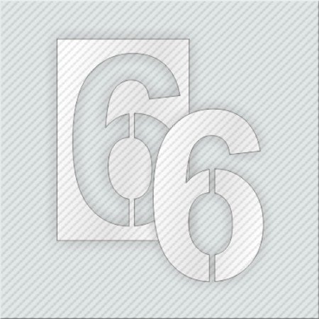 STENCIL ΑΡΙΘΜΟΥ 6 ΑΠΟΤΥΠΩΣΗ ΣΗΜΑΤΟΣ ΣΕ ΕΠΙΦΑΝΕΙΕΣ(ΕΔΑΦΟΣ,ΤΟΙΧΟΣ)