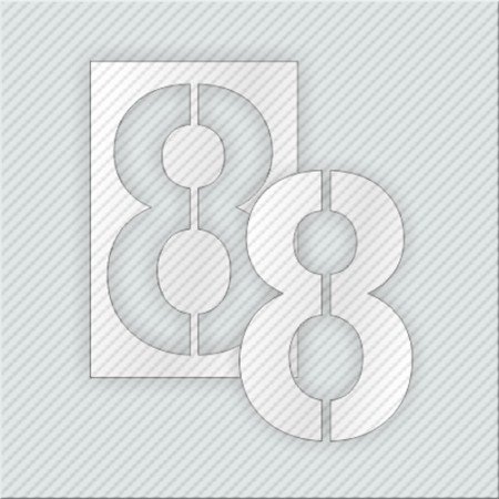 STENCIL ΑΡΙΘΜΟΥ 8 ΑΠΟΤΥΠΩΣΗ ΣΗΜΑΤΟΣ ΣΕ ΕΠΙΦΑΝΕΙΕΣ(ΕΔΑΦΟΣ,ΤΟΙΧΟΣ)