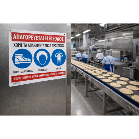 ΑΠΑΓΟΡΕΥΕΤΑΙ Η ΕΙΣΟΔΟΣ ΧΩΡΙΣ ΤΑ ΑΠΑΡΑΙΤΗΤΑ ΜΕΣΑ ΠΡΟΣΤΑΣΙΑΣ