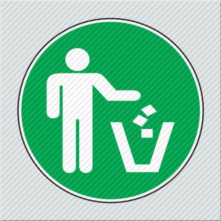 ΠΑΡΑΚΑΛΩ ΡΙΧΝΕΤΕ ΤΑ ΣΚΟΥΠΙΔΙΑ ΜΕΣΑ ΣΤΟΝ ΚΑΔΟ / PLEASE THROW WASTE IN THE GARBAGE BIN