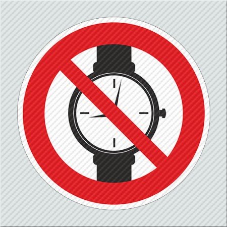 ΑΠΑΓΟΡΕΥΕΤΑΙ Η ΧΡΗΣΗ ΤΟΥ ΡΟΛΟΓΙΟΥ  / WATCHES ARE FORBIDDEN
