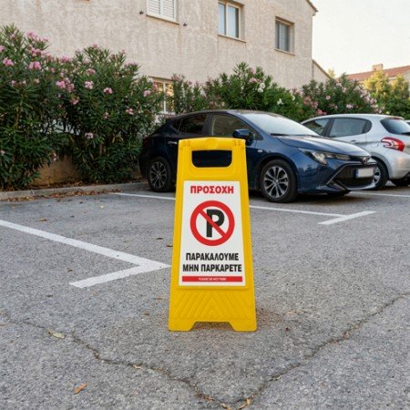 ΠΛΑΣΤΙΚΗ ΠΙΝΑΚΙΔΑ ΤΥΠΟΥ Λ  ΝΟ PARKING