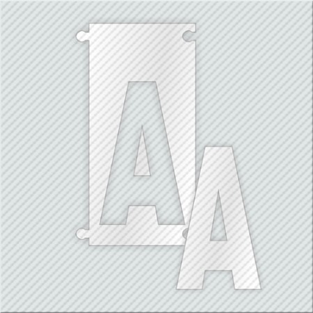 ΓΡΑΜΜΑ Α ΑΠΟ PLEXIGLASS ΛΕΥΚΟ ΓΑΛΑΚΤΕΡΟ 5cm ΓΙΑ ΠΙΝΑΚΙΔΕΣ ΟΔΩΝ