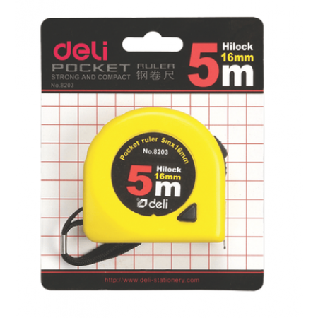 DELI ΜΕΤΡΟΤΑΙΝΙΑ ΑΤΣΑΛΙΝΗ 5mx16mm