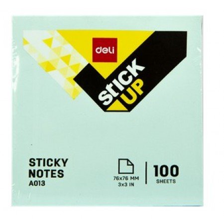 DELI ΧΑΡΤΙΑ ΣΗΜΕΙΩΣΕΩΝ ΑΥΤΟΚΟΛΛΗΤΑ 100 ΦΥΛΛΑ 76x76mm