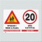 ΠΡΟΣΟΧΗ!ΠΕΖΟΙ & ΠΑΙΔΙΑ-20ΧΛΜ ΟΡΙΟ ΤΑΧΥΤΗΤΑΣ / CAUTION!PEDESTRIAN & CHILDREN- 20km SPEED LIMIT