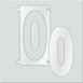 ΝΟΥΜΕΡΟ 0 ΑΠΟ PLEXIGLASS ΛΕΥΚΟ ΓΑΛΑΚΤΕΡΟ 7cm ΓΙΑ ΠΙΝΑΚΙΔΕΣ ΟΔΩΝ