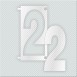 ΝΟΥΜΕΡΟ 2 ΑΠΟ PLEXIGLASS ΛΕΥΚΟ ΓΑΛΑΚΤΕΡΟ 7cm ΓΙΑ ΠΙΝΑΚΙΔΕΣ ΟΔΩΝ