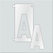 ΓΡΑΜΜΑ Α ΑΠΟ PLEXIGLASS ΛΕΥΚΟ ΓΑΛΑΚΤΕΡΟ 5cm ΓΙΑ ΠΙΝΑΚΙΔΕΣ ΟΔΩΝ