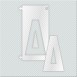 ΓΡΑΜΜΑ Δ ΑΠΟ PLEXIGLASS ΛΕΥΚΟ ΓΑΛΑΚΤΕΡΟ 5cm ΓΙΑ ΠΙΝΑΚΙΔΕΣ ΟΔΩΝ