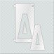 ΓΡΑΜΜΑ Δ ΑΠΟ PLEXIGLASS ΛΕΥΚΟ ΓΑΛΑΚΤΕΡΟ 5cm ΓΙΑ ΠΙΝΑΚΙΔΕΣ ΟΔΩΝ