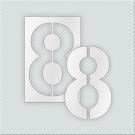 STENCIL ΑΡΙΘΜΟΥ 8 ΑΠΟΤΥΠΩΣΗ ΣΗΜΑΤΟΣ ΣΕ ΕΠΙΦΑΝΕΙΕΣ(ΕΔΑΦΟΣ,ΤΟΙΧΟΣ)