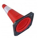 ΠΛΑΣΤΙΚΟΣ ΚΩΝΟΣ 50cm  ΜΕ ΒΑΡΙΑ ΛΑΣΤΙΧΕΝΙΑ ΒΑΣΗ