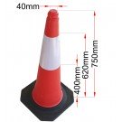 ΠΛΑΣΤΙΚΟΣ ΚΩΝΟΣ 50cm  ΜΕ ΒΑΡΙΑ ΛΑΣΤΙΧΕΝΙΑ ΒΑΣΗ