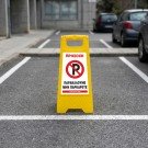 ΠΛΑΣΤΙΚΗ ΠΙΝΑΚΙΔΑ ΤΥΠΟΥ Λ  ΝΟ PARKING