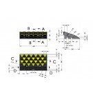 ΡΑΜΠΑ ΠΕΖΟΔΡΟΜΙΟΥ ΕΛΑΣΤΙΚΗ ΧΡΩΜΑΤΙΣΤΗ 15cm ΜΕΣΑΙΟ ΚΟΜΜΑΤΙ