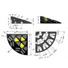 ΡΑΜΠΑ ΠΕΖΟΔΡΟΜΙΟΥ ΕΛΑΣΤΙΚΗ ΧΡΩΜΑΤΙΣΤΗ ΑΚΡΙΑΝΟ ΤΜΗΜΑ 10 cm