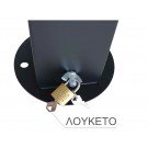 ΜΕΤΑΛΛΙΚΟ ΚΟΛΩΝΑΚΙ AΦΑΙΡΟΥΜΕΝΟ ΜΕ ΣΦΑΙΡΑ ΚΑΙ ΛΟΥΚΕΤΟ