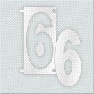 ΝΟΥΜΕΡΟ 6 ΑΠΟ PLEXIGLASS ΛΕΥΚΟ ΓΑΛΑΚΤΕΡΟ 7cm ΓΙΑ ΠΙΝΑΚΙΔΕΣ ΟΔΩΝ