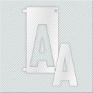 ΓΡΑΜΜΑ Α ΑΠΟ PLEXIGLASS ΛΕΥΚΟ ΓΑΛΑΚΤΕΡΟ 5cm ΓΙΑ ΠΙΝΑΚΙΔΕΣ ΟΔΩΝ