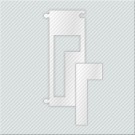 ΓΡΑΜΜΑ Γ ΑΠΟ PLEXIGLASS ΛΕΥΚΟ ΓΑΛΑΚΤΕΡΟ 5cm ΓΙΑ ΠΙΝΑΚΙΔΕΣ ΟΔΩΝ