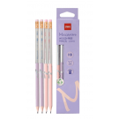 DELI ΜΟΛΥΒΙ ΜΕ ΓΟΜΑ HB WOOD-FREE MACARON BLISTER ΑΣΣΟΡΤΙ 12 ΤΕΜΑΧΙΑ
