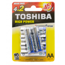 TOSHIBA ΜΠΑΤΑΡΙΑ LR6/1.5V AA ΑΛΚΑΛΙΚΗ BLISTER 4+2 ΤΕΜΑΧΙΑ