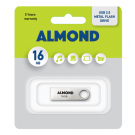 ALMOND FLASH DRIVE USB 2.0 16GB ΜΕΤΑΛΛΙΚΟ MINI